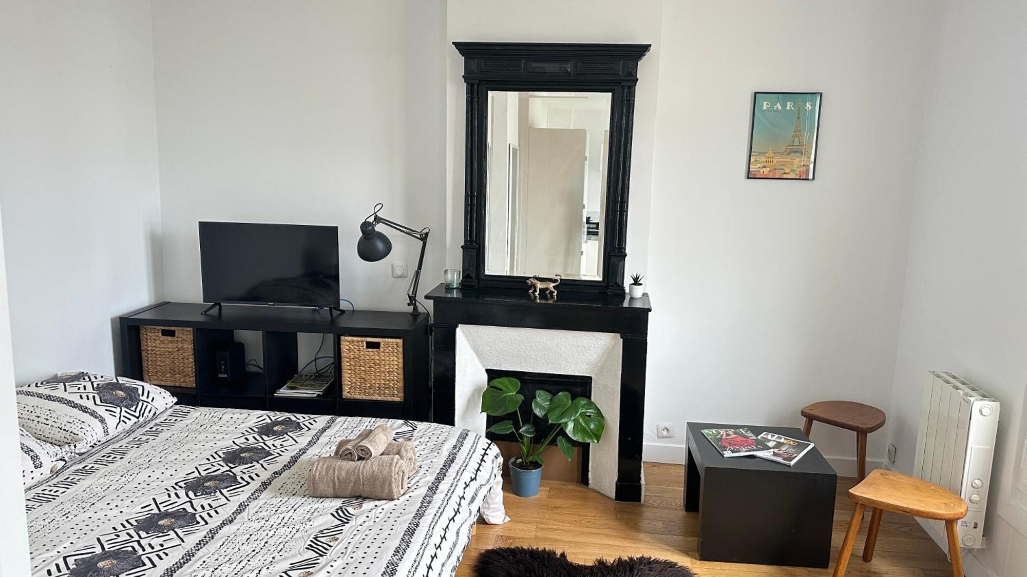 Apartmán Charmant Studio Au Coeur Du 18E Paříž Exteriér fotografie