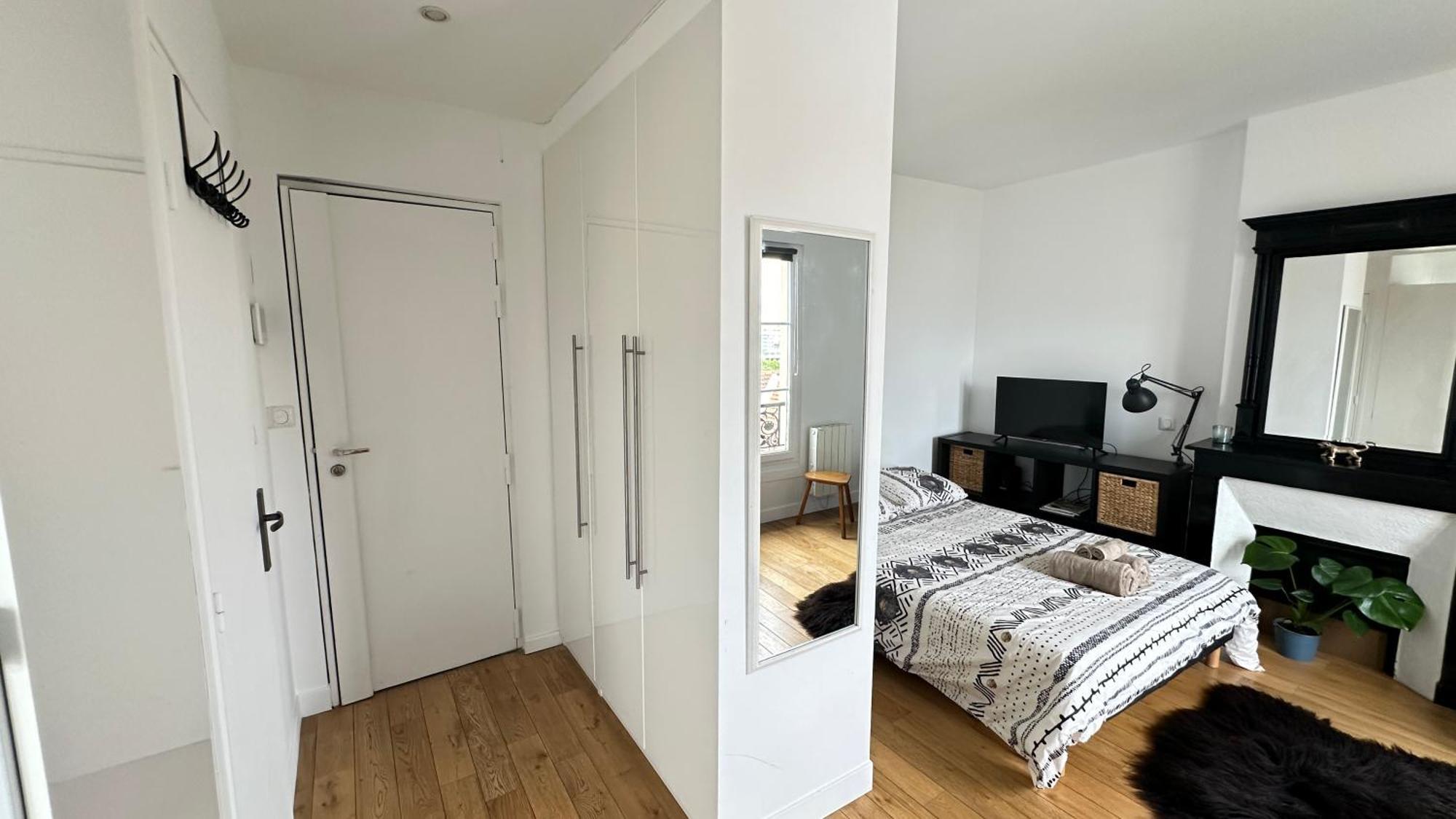 Apartmán Charmant Studio Au Coeur Du 18E Paříž Exteriér fotografie