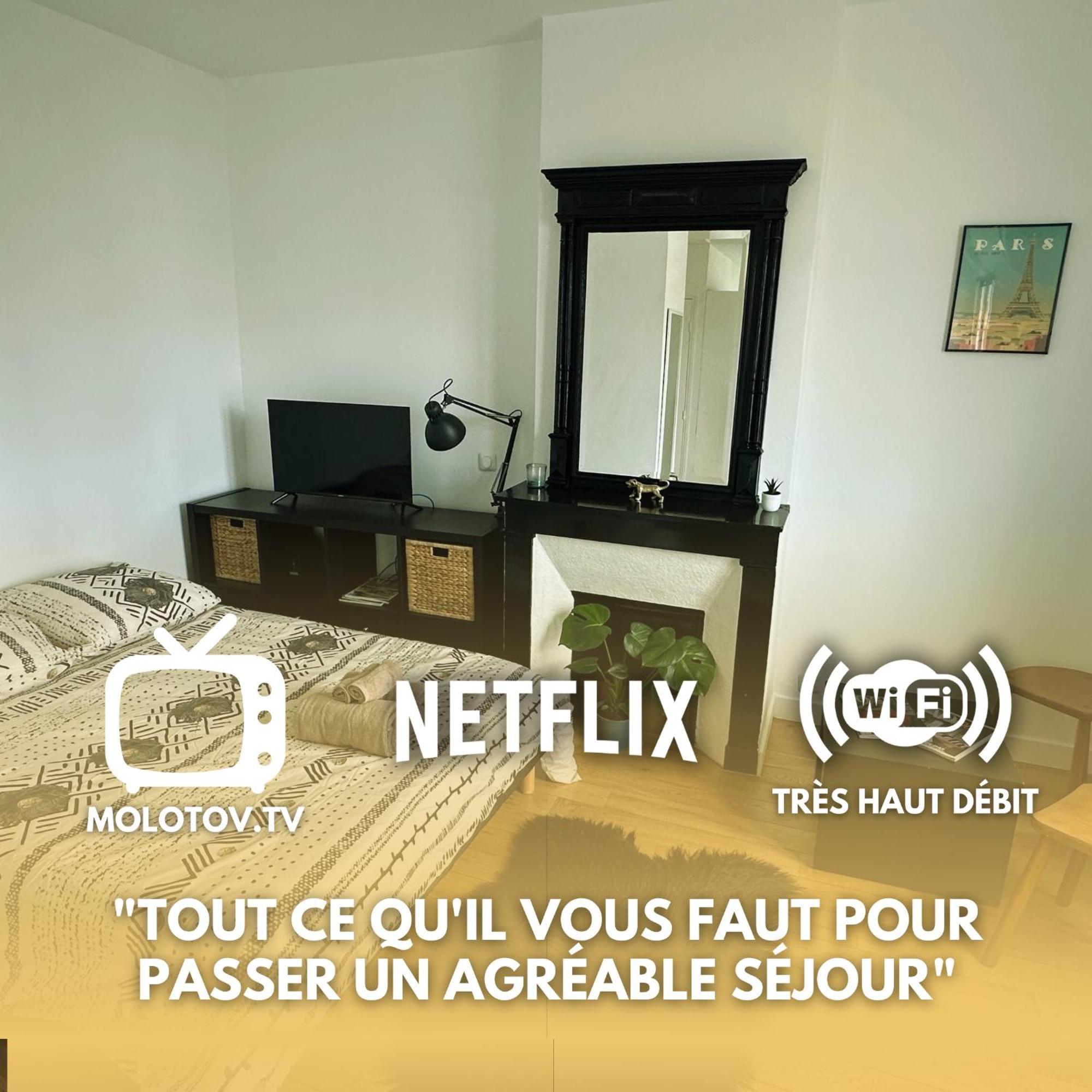 Apartmán Charmant Studio Au Coeur Du 18E Paříž Exteriér fotografie